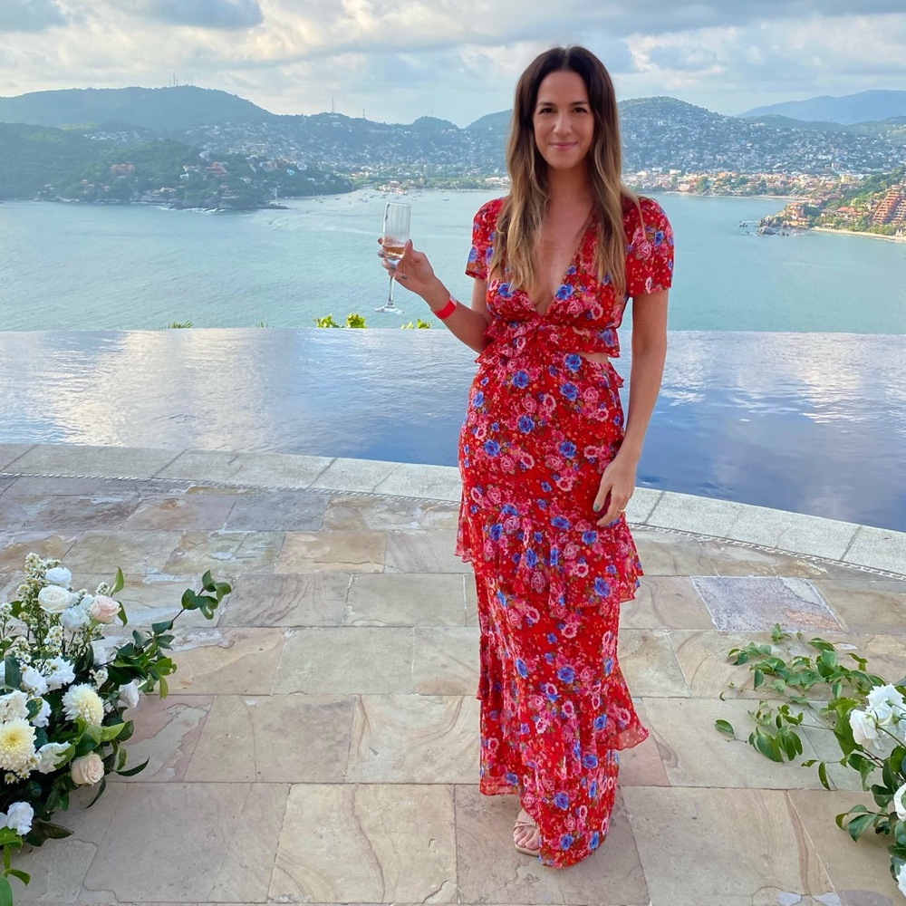 Wayf Lavina Tiered Maxi Dress